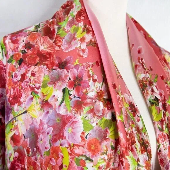 Silk floral print over size‎ scarf